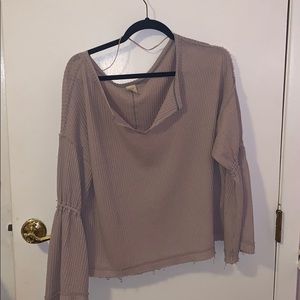 We The Free Dahlia waffle knit top